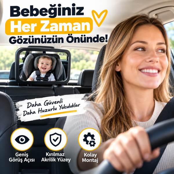 Bebek Güvenlik Dikiz Aynası Arka Koltuk Bebek İzleme”