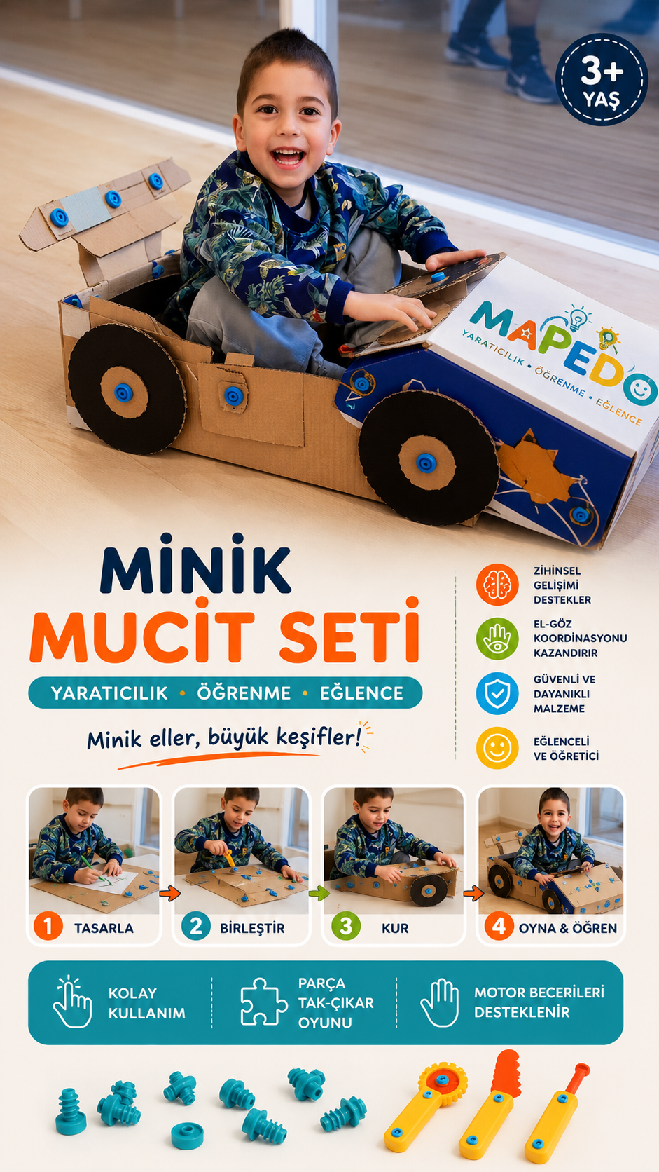 MAPEDO MİNİK MUCİT İCAT SETİ